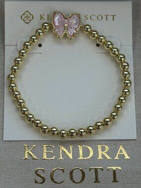 Kendra Scott pink bow bracelet